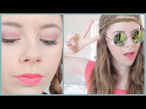 Last Minute Hippie Halloween Look (Makeup, Hair, & Costume)