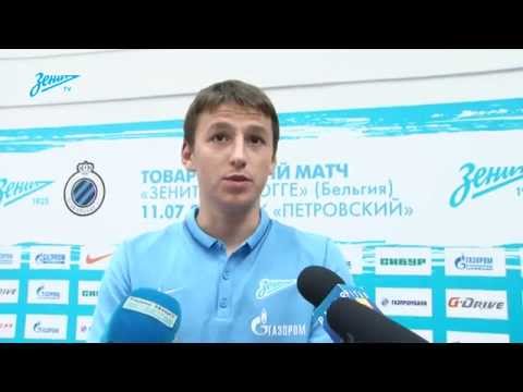 «Зенит-ТВ»: Вячеслав Зинков о матче с «Брюгге» и своем будущем