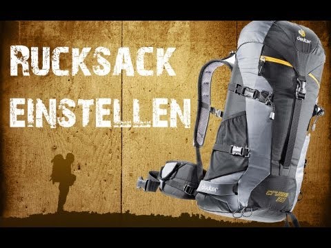Backpacking - Trekkingrucksack richtig einstellen [HD]