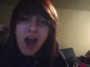 Well I just recently found out how to do the chipmunk effect and I wanted to make a video for it so yeah. Rofl. I KNOW I LOOK LIKE CRAP. I just wanted to make a video to see how it turned out...And yes I know I flip my hair like 5632748 times.myspace.com/grr_rawr_ninja