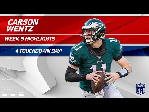 Video: Carson Wentz's 4 TD Day vs. Arizona! | Cardinals vs. Eagles | Wk 5 Player Highlights
