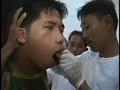 P-7 Weird Bizarre Face Piercing Wolf Backbone Shocking Asia