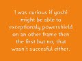 yoshis powershield is weird... yoshis powershield is weird...