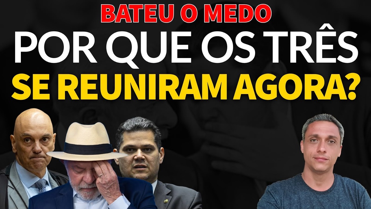 A REUNIÃO ENTRE ALCOLUMBRE, MORAES E LULA - Bateu o MEDO nos  trio do sistema