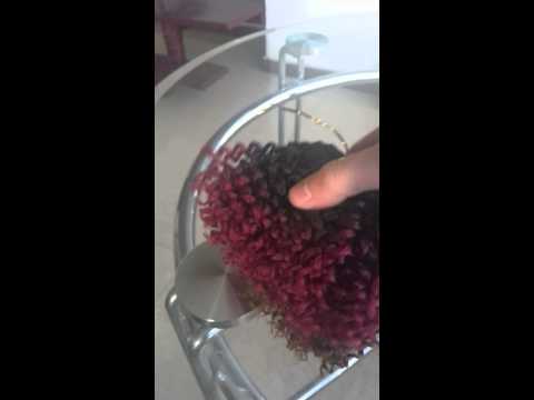 how to dye curly weave