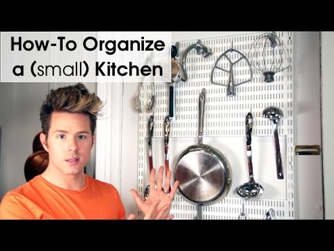 how to organize small kitchen