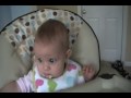 Chloe Eats Barley Cereal - 9/17/09