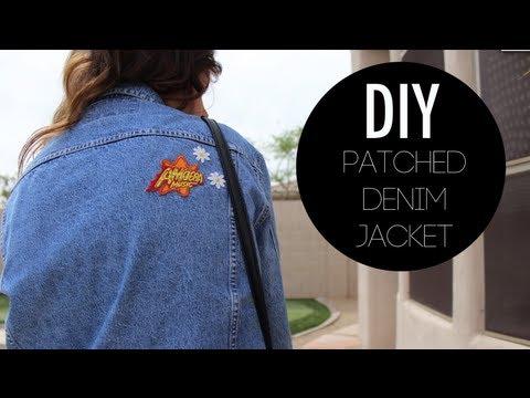 how to patch denim jacket