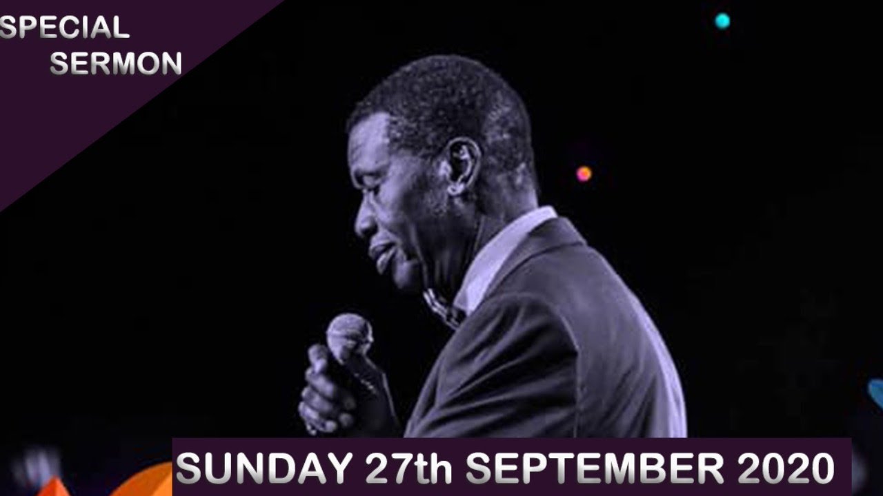 Watch Live: RCCG Sunday Service 27 September 2020