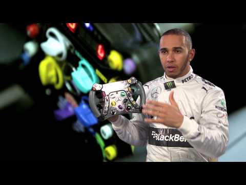 Lewis talks about his steering wheel