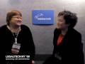 Monica Bay talks live with Belinda Runkle of Fios at the Incisive Media Booth at LegalTech NY 2009.