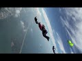 Space Shuttle Atlantis STS-125 Launch with a wingsuit formation flying tight~