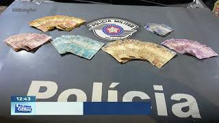 Homem preso com dinheiro em Bauru: receptação e tentativa de suborno a policiais