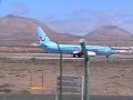 Thomsonfly 737 departing Arrecife