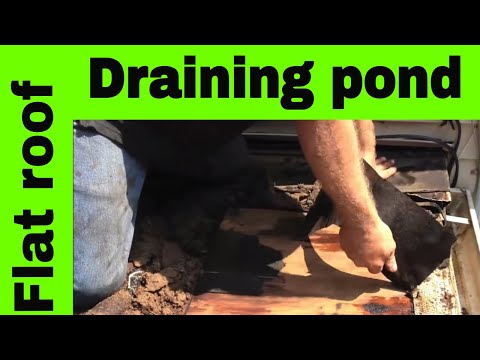 how to drain roof water