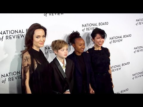 Angelina Jolie and her kids attend the 2018 National Board of Review Awards Gala