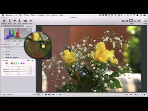 how to isolate color in aperture