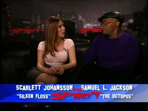 chuckthemovieguy - Chuck the Movieguy interviews Samuel L. Jackson and Scarlett Johansson for the Frank Miller movie The Spirit.