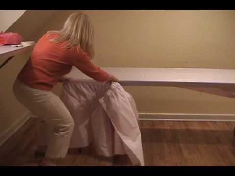 how to attach tutu skirt to table