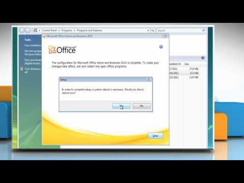 how to repair ms office 2010