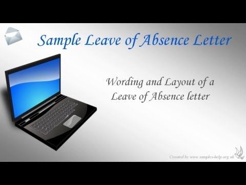 how to write leave application