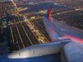 Southwest 737 takeoff from Midway at dusk
