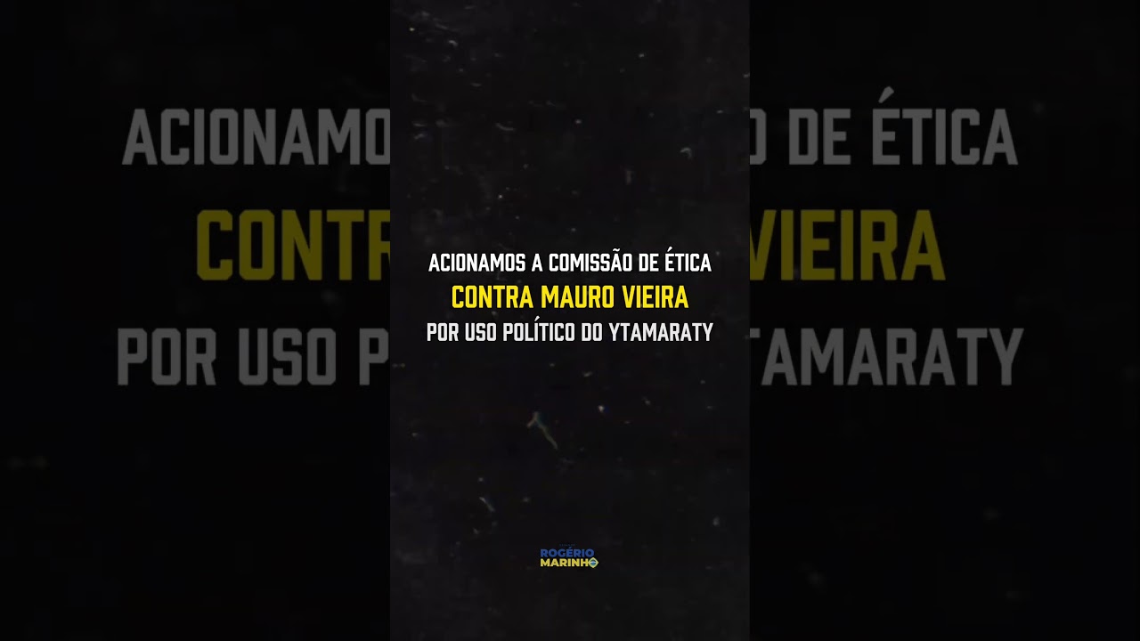 Acionamos a Comissão de Ética da Presidência contra Mauro Vieira! Itamaraty não é comitê do PT!