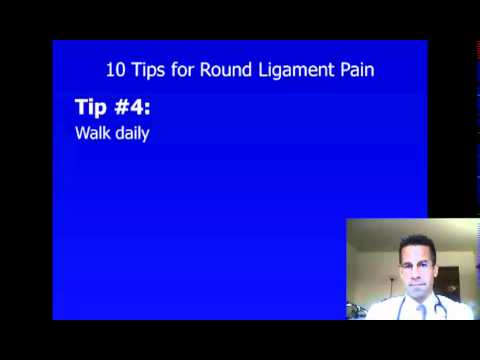 how to relieve round ligament pain during pregnancy