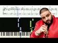 DJ Khaled - I'm The One feat. Justin Bieber - EASY Piano Tutorial
