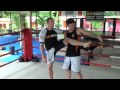Wrestling for MMA instructional with JJ Ambrose: Basic single leg takedown @Tiger Muay Thai