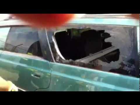 how to break glass quietly