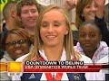 Shawn Johnson on the Today Show with the team