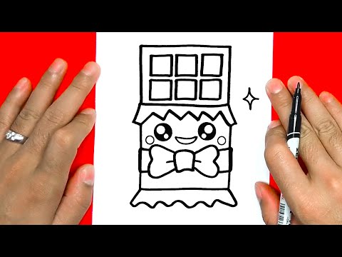 video-linktoworks-HOW TO DRAW A CUTE CHOCOLATE BAR, DRAW CUTE - YouTube