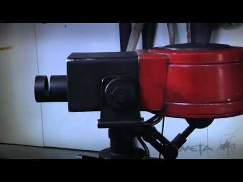 Sentry - Last week we took delivery of the full-scale level 1 sentry gun, made for us by WETA Workshop - complete with a motion sensor and audio. It's an incredible p...