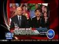Bill O'Reilly, MSNBC's banner text against Palin