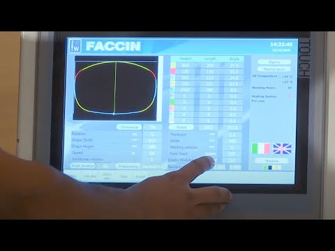 Rolling multi radius shapes with Faccin 4-Rolls plate roll 4HEL model and CNC PGS Ultra