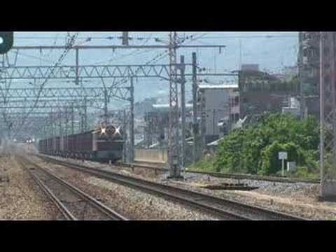 【JR貨物】茶釜EF65-57牽引コンテナ列車2070レ＠西宮（080506）
