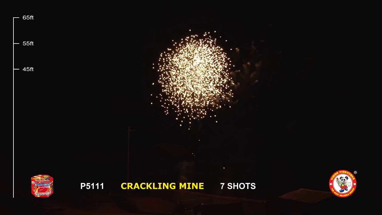 P5111 CRACKLING MINE 7'S WINDA FIREWORKS