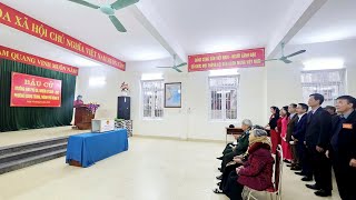 Chủ tịch UBND thành phố Uông Bí Phạm Tuấn Đạt dự khai mạc bầu cử Trưởng thôn, khu phố nhiệm kỳ 2025-2027 tại Khu phố 5B, phường Quang Trung