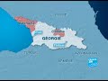 Avec les soldats g�orgiens, pr�ts au combat