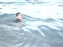 Gustavo en el mar.