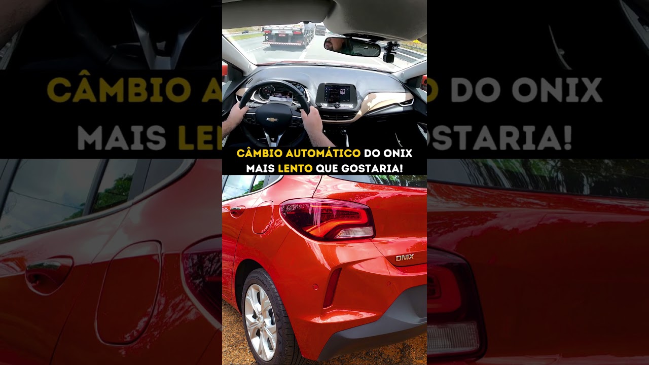 O câmbio automático do Chevrolet Onix Turbo é um pouco mais lento do que gostaríamos...#onixturbo