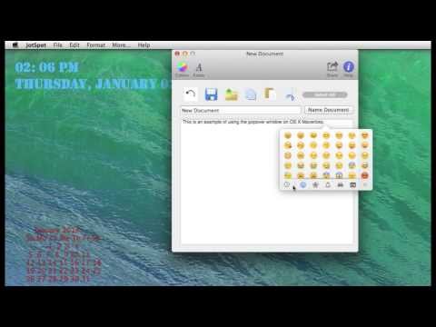 Open Emoji in a Window: Mavericks Tip