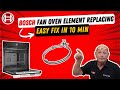 Repairing Bosch and Neff fan oven element fitting, replacing