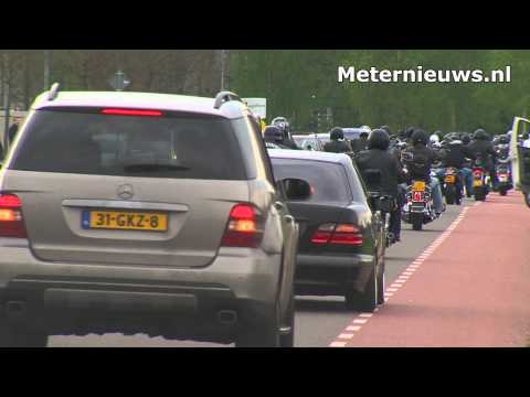 Waardig afscheid Richard Zanting door motorclub No Surrender