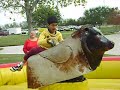 sainath on bull ride