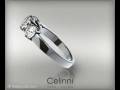 videos de 3D  white gold  Trilogy ring