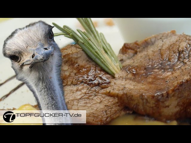 Straussensteak auf Rotwein-Balsamico-Linsen | Rezeptempfehlung