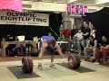 Passing out on a 195kg clean