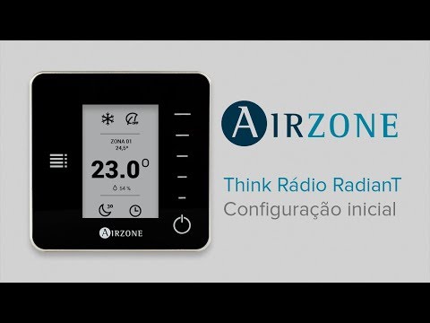 Configuração do termostato Think rádio RadianT365